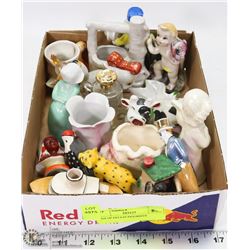 BOX OF ESTATE FIGURINES