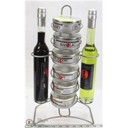 2 NEW OLIVE OIL AND SPICE CONTAINER SET