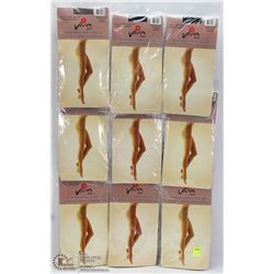 LOT OF 9 QUEEN SIZE PANTY HOSE