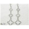 Image 1 : 6) STERLING SILVER CZ EARRINGS