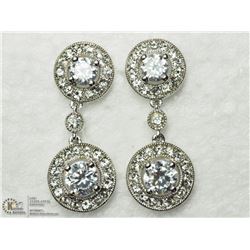 8) HIGH FASHION CZ DROP STYLE EARRINGS
