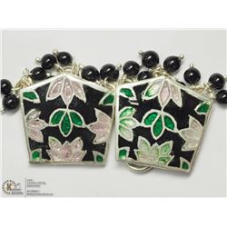 13) STERLING SILVER FLOWER DESIGN EARRINGS