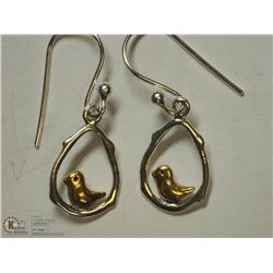 18) STERLING SILVER BIRD DESIGN EARRINGS