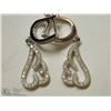 Image 1 : 29) STERLING SILVER CZ EARRINGS