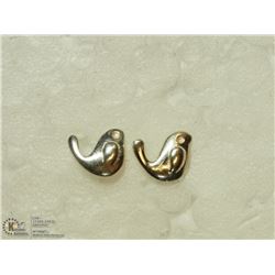 32) STERLING SILVER BIRD DESIGN EARRINGS