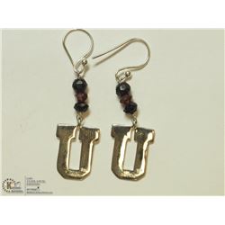 34) STERLING SILVER DROP STYLE "U" EARRINGS