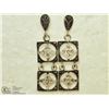Image 1 : 41) HIGH FASHION CZ EARRINGS