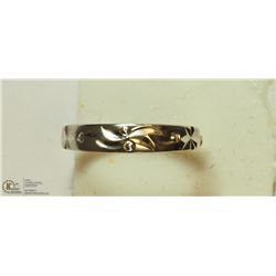 49) STERLING SILVER RING SIZE IS ADJUSTABLE