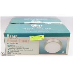 SABLE 14" CEILING LIGHT FIXTURE