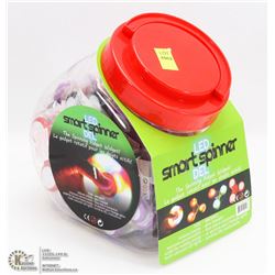 JAR OF 40 LED SMART SPINNERS