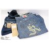 Image 1 : 2 NEW PAIRS OF JEANS INCL 38/34 AND SIZE 20