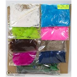 BOARD OF FLY TYING HACKLE AND FEATHERS INCL