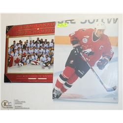 WAYNE GRETZKY PLAQUE WITH TEAM CANADA PLAQUE