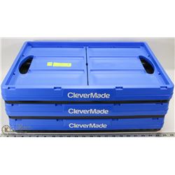 NEW CLEVERMADE COLLAPSIBLE CRATES