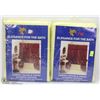 Image 1 : LOT OF 2 DOUBLE SWAG SHOWER CURTAIN SETS