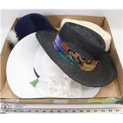 FLAT W/4 SUMMER HATS - SEASONAL