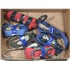 Image 1 : LOT OF 7 RATCHET STRAP TIE DOWNS