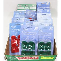 FLAT OF NEW SELF ADHESIVE HOOKS