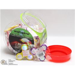 JAR OF 40 LED SMART SPINNERS