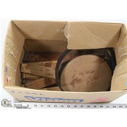 ANTIQUE WOOD BARREL - NEEDS TO BE ASSEMBLED