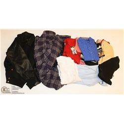 LARGE BOX OF ASSORTED WOMENS CLOTHES