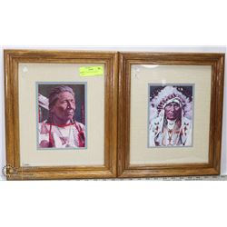 2 FRAMED NATIVE PICTURES