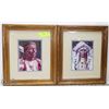 Image 1 : 2 FRAMED NATIVE PICTURES