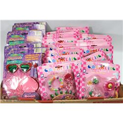 FLAT OF GIRLS FASHION ACCESSORIES