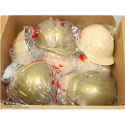 BOX OF 17 NEW ASST COLOR HONEYWELL HARD HATS