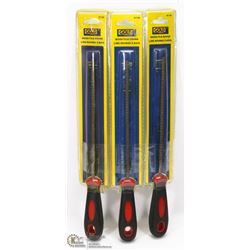 LOT OF 3 ROUND WOOD FILES