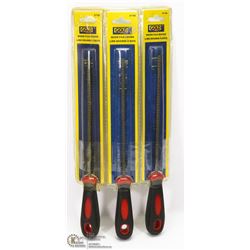 LOT OF 3 ROUND WOOD FILES