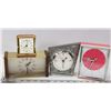 Image 1 : 4 VINTAGE 1960'S CLOCKS INCL 2 WIND UP, 2 BATTERY