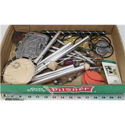 4 MEDIUM SIZED WIND CHIMES