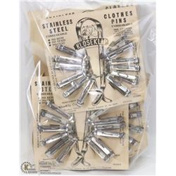 BAG OF ANTIQUE CLOTHES PINS