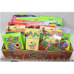 FLAT OF KIDS PARTY TOYS