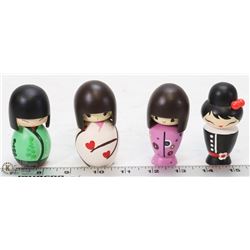 LOT OF 4 MOMIJI DOLL COLLECTIBLES