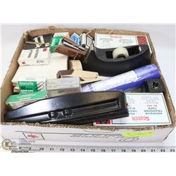 FLAT OF ASSORTED OFFICE SUPPLIES