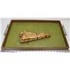 Image 1 : LARGE BAMBOO HARMONICA WITH DECORATIVE TRAY