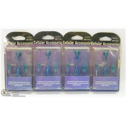 LOT OF 4 HANDS FREE EARPHONES