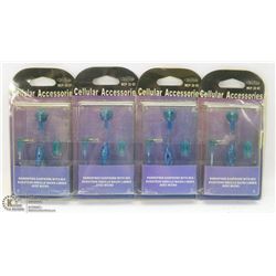 LOT OF 4 HANDS FREE EARPHONES