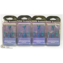 LOT OF 4 HANDS FREE EARPHONES