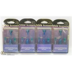 LOT OF 4 HANDS FREE EARPHONES