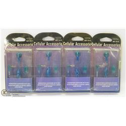 LOT OF 4 HANDS FREE EARPHONES