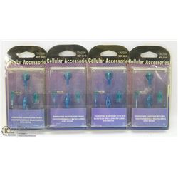 LOT OF 4 HANDS FREE EARPHONES