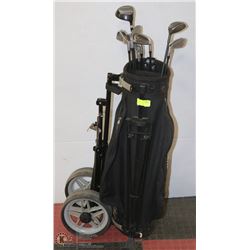 CANADIAN CLUB GOLF BAG WITH CLUBS