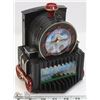 Image 1 : COLLECTIBLE TRAIN CLOCK WHISTLE AND BELL FOR ALARM