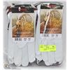 Image 1 : LOT OF 12 LARGE SOFT GOAT SKIN WORK GLOVES