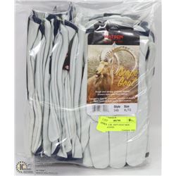 LOT OF 12 XL  SOFT GOAT SKIN WORK GLOVES