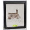 Image 1 : FRAMED STEPHEN SPISAK PRINT OF EDMONTON OLD POST