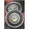 Image 1 : 4 GM  WIRE WHEEL HUB CAPS